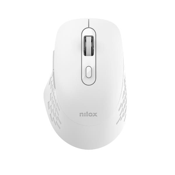 Nilox RATON DUAL WIRELESS 1600 DPI BLANCO mouse Office Bluetooth + USB Type-A Optical