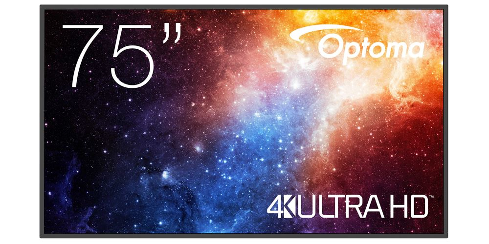 Optoma N3751K Pannello piatto per segnaletica digitale 190,5 cm (75") LED Wi-Fi 450 cd/m² 4K Ultra HD Nero Android 11 24/7