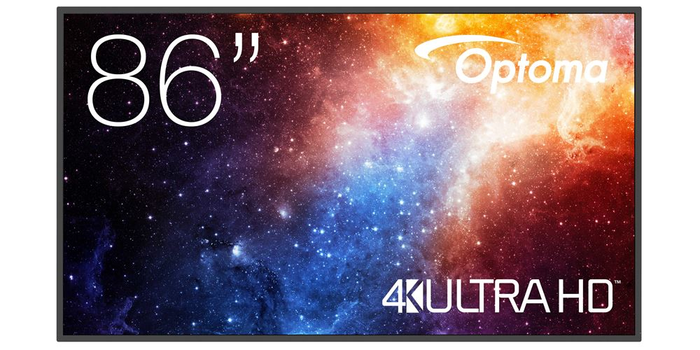 [H1F2C0HBW101] Optoma N3861K Pannello piatto per segnaletica digitale 2,18 m (86") LED Wi-Fi 450 cd/m² 4K Ultra HD Nero Android 11 24/7