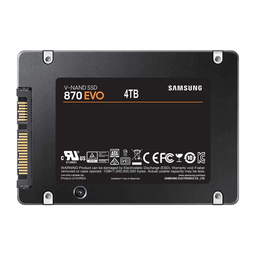 [MZ-77E4T0B/EU] Samsung 870 EVO 4 TB 2.5" Serial ATA III V-NAND MLC