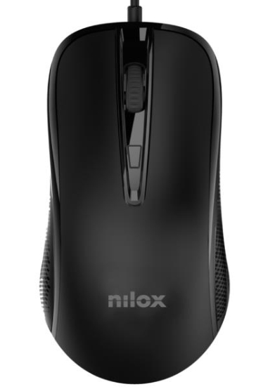 Nilox MOUSB1014 mouse Office USB Type-A Optical 2400 DPI