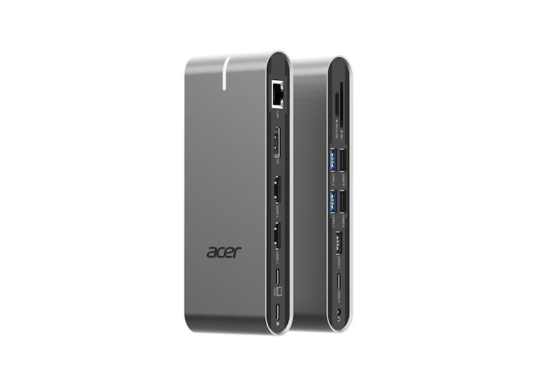[HP.DSCAB.022] Acer HP.DSCAB.022 replicatore di porte e docking station per laptop Cablato USB 3.2 Gen 1 (3.1 Gen 1) Type-C Argento