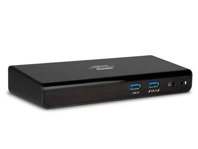 [HDOCKS300] Hamlet Docking Station USB 3.0 Dual Display dual display DVI e HDMI, hub con 6 porte usb, LAN E AUDIO