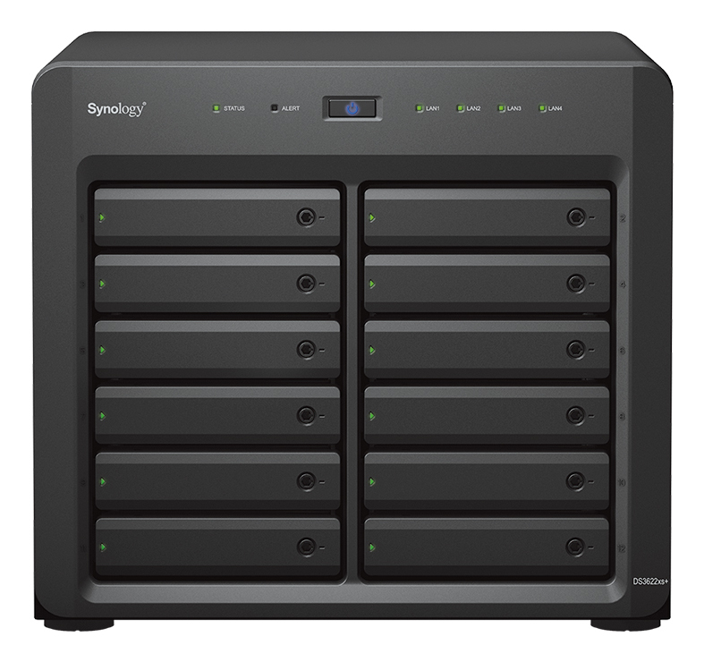 [DS3622XS+] Synology DiskStation DS3622xs+ NAS Tower Intel® Xeon® D D-1531 16 GB DDR4 0 TB DiskStation Manager Nero