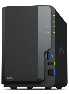 [DS223] Synology DiskStation DS223 server NAS e di archiviazione Desktop Realtek RTD1619B 2 GB DDR4 0 TB