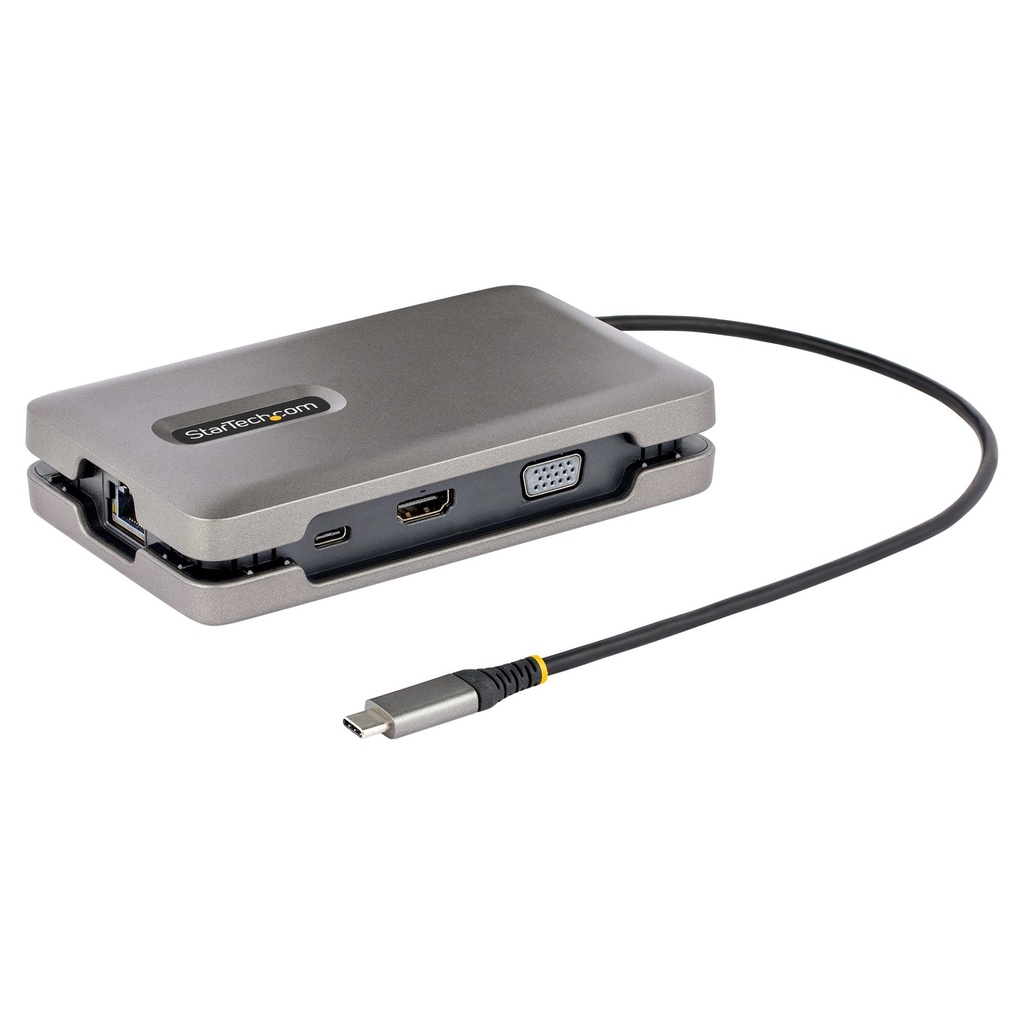 [DKM31C3HVCPD] StarTech.com USB-C Dual Monitor Multiport Adapter up to 4K 60Hz USB-C DP Alt Mode Video Output & HDMI 2.0, or 1080p VGA, 100W PD Pass-Through, USB Type C Mini Dock, USB-C Docking Station, MST Hub