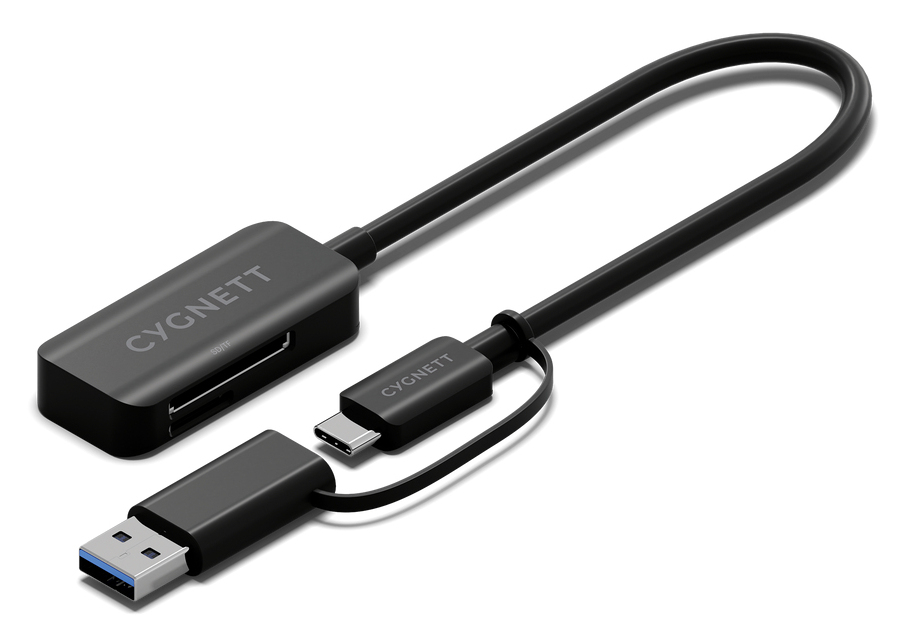 [CY5393CYHUB] Cygnett Unite USB 3.2 Gen 2 (3.1 Gen 2) Type-A + Type-C Nero