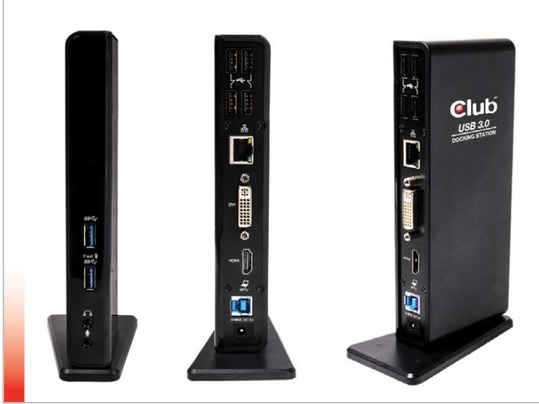 [CSV-3242HD] CLUB3D USB Gen1 Type A Dual Display ( HDMI and DVI) DisplayLink™ Docking Station
