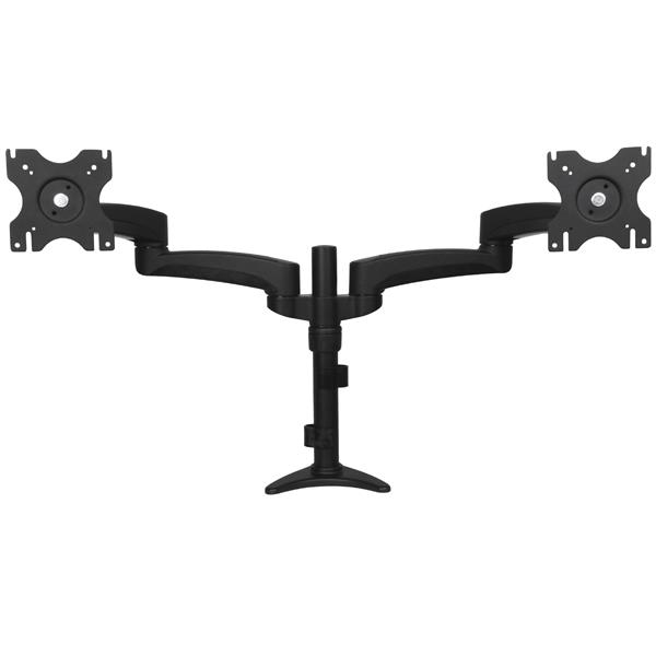 [ARMDUAL] StarTech.com Supporto per doppio Monitor LCD LED Schermo Display - Braccio Articolato con sistema gestione cavi ad altezza regolabile