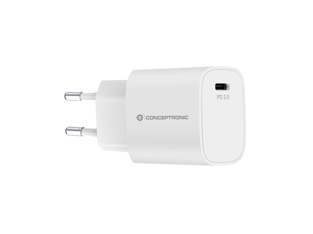 [ALTHEA14W] Conceptronic ALTHEA14W Caricabatterie per dispositivi mobili Universale Bianco AC Ricarica rapida Interno