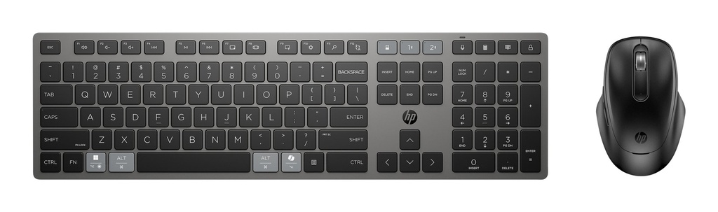 [9T5A9AA#ABZ] HP Combinazione di tastiera e mouse wireless ricaricabili multidispositivo 720