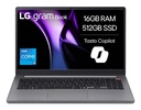 LG Gram 15UB50T-G Intel® Core™ i5 i5-1334U Computer portatile 39,6 cm (15.6") Full HD 16 GB DDR4-SDRAM 512 GB SSD Wi-Fi 6 (802.11ax) Windows 11 Pro Argento