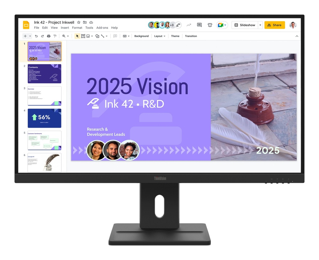 [64BDGAT4EU] Lenovo ThinkVision E27Q-40 computer monitor 68.6 cm (27") 2560 x 1440 pixels Quad HD LCD Black
