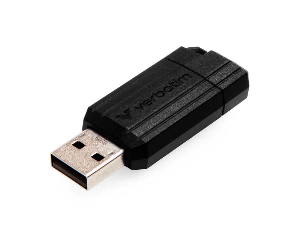 [49065] Verbatim PinStripe - Memoria USB da 64 GB - Nero