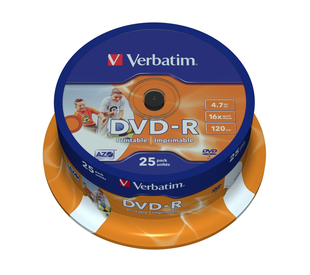 [43538/25] Verbatim 43538 blank DVD 4.7 GB DVD-R 25 pc(s)