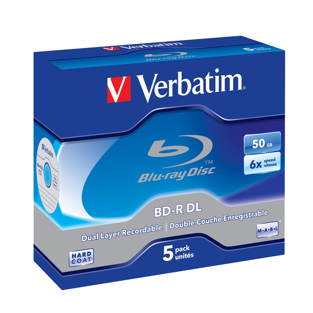 [43748] Verbatim 43748 blank Blu-Ray disc BD-R 50 GB 5 pc(s)