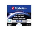 Blu-ray BD-R M-Disc Verbatim 25GB box 5 pezzi