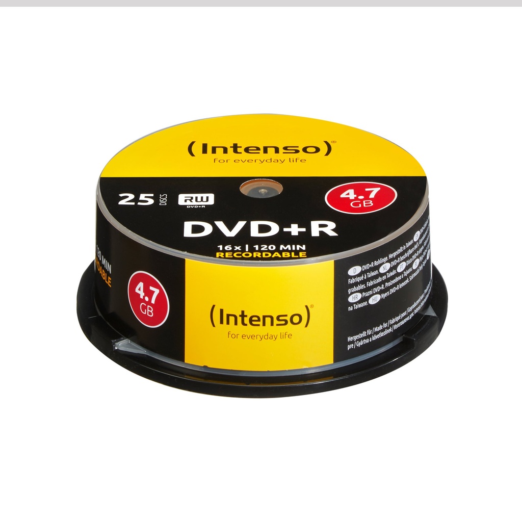 [4111154] Intenso DVD+R 4.7GB, 16x 4,7 GB 25 pz