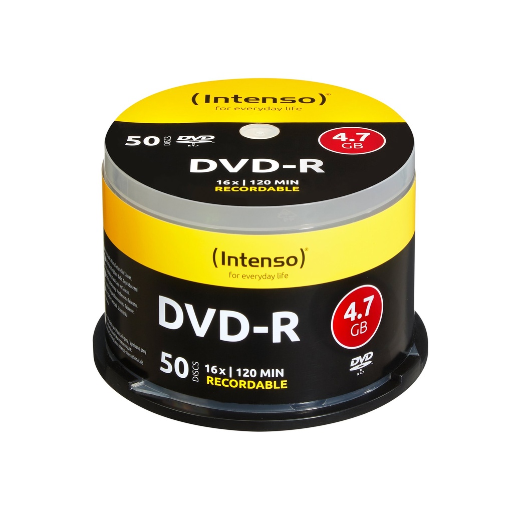 [4101155] Intenso DVD-R 4.7GB, 16x 4,7 GB 50 pz