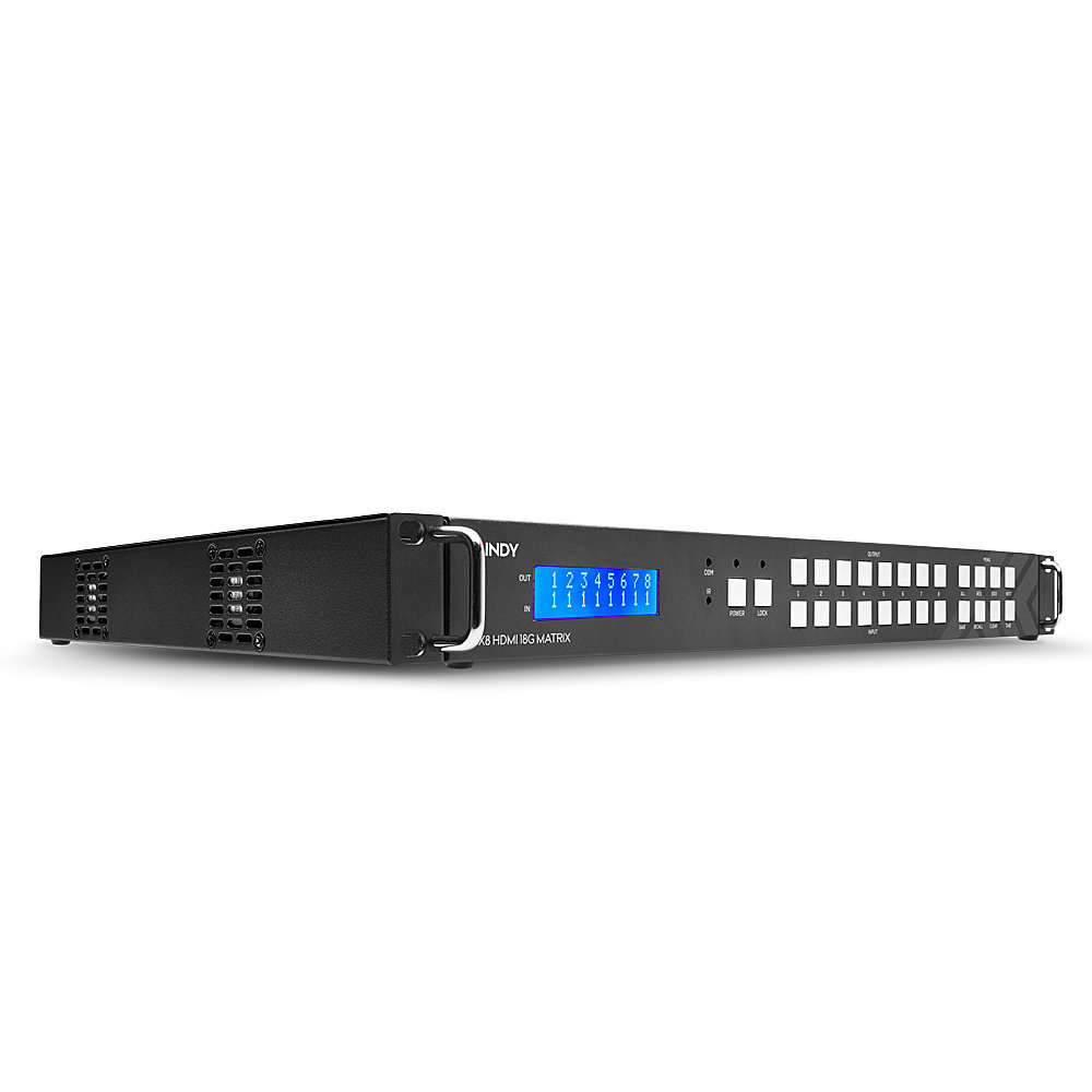 [38260] Lindy 8x8 HDMI 18G Matrix with Video Wall Scaling