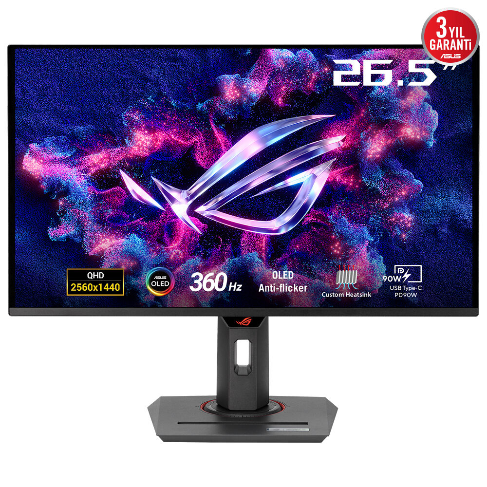 ASUS ROG Strix OLED XG27ACDNG computer monitor 67.3 cm (26.5") 2560 x 1440 pixels Quad HD QD-OLED Black