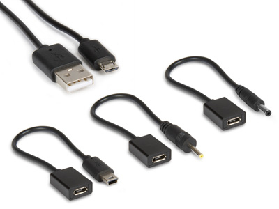 [XPW220MOB] Hamlet Universal Kit alimentatore da parete per tablet e smartphone 4 in 1 con 4 connettori