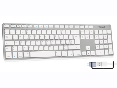 [XKKITA-MCX] Hamlet XKKITA-MCX tastiera Casa/ufficio USB QWERTY Italiano Bianco