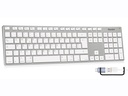 Hamlet XKKITA-MCX tastiera Casa/ufficio USB QWERTY Italiano Bianco