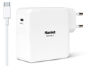 Hamlet 61W Type-C Charger alimentatore universale per notebook bianco