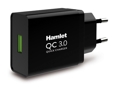 [XPWCU118QC] Hamlet XPWCU118QC Caricabatterie per dispositivi mobili Universale Nero AC Ricarica rapida Interno