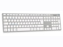 Hamlet XKKITA-MCBT tastiera Universale Bluetooth Italiano Argento, Bianco