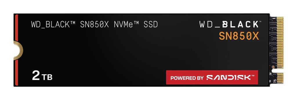 SSD WD Black 2TB SN850X Gaming NVME M.2 PCIe WDS200T2X0E PCIe 4.0 x4