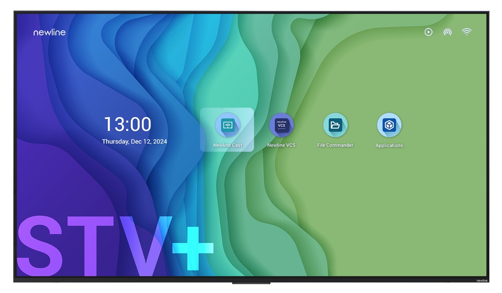 [STV-6524PLUS] Newline STV+ 65" Pannello piatto per segnaletica digitale 165,1 cm (65") LED Wi-Fi 300 cd/m² 4K Ultra HD Nero Processore integrato Android 24/7