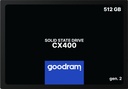 Goodram CX400 gen.2 512 GB 2.5" Serial ATA III 3D TLC NAND