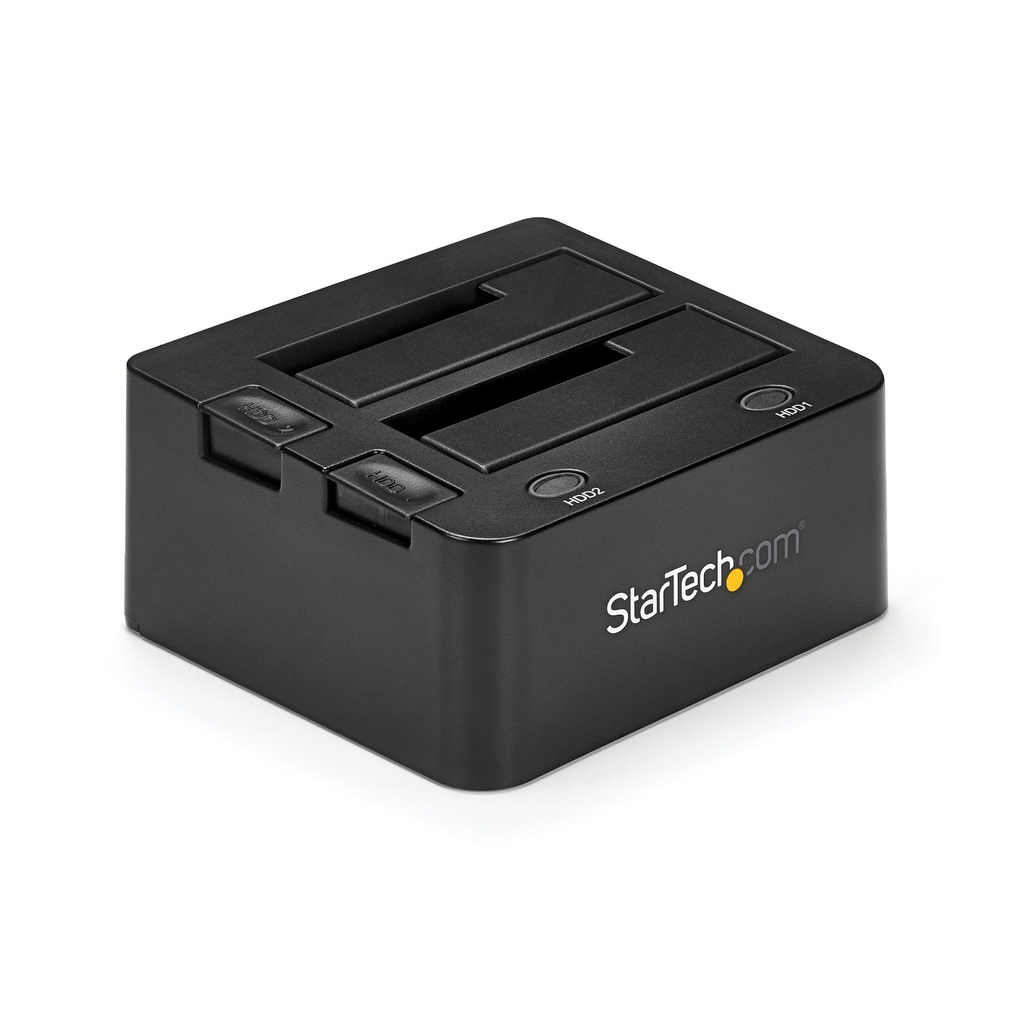[SDOCK2U33] StarTech.com Dual-Bay USB 3.0 to SATA Hard Drive Docking Station, USB Hard Drive Dock, External 2.5/3.5" SATA I/II/III SSD/HDD Docking Station, Hot-Swap Hard Drive Bay, Top-Loading