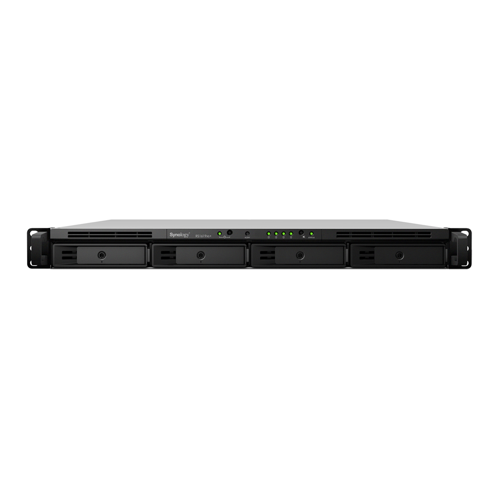 [RS1619XS+] Synology RackStation RS1619XS+ server NAS e di archiviazione Rack (1U) Intel® Xeon® D D-1527 8 GB DDR4 0 TB DiskStation Manager Nero