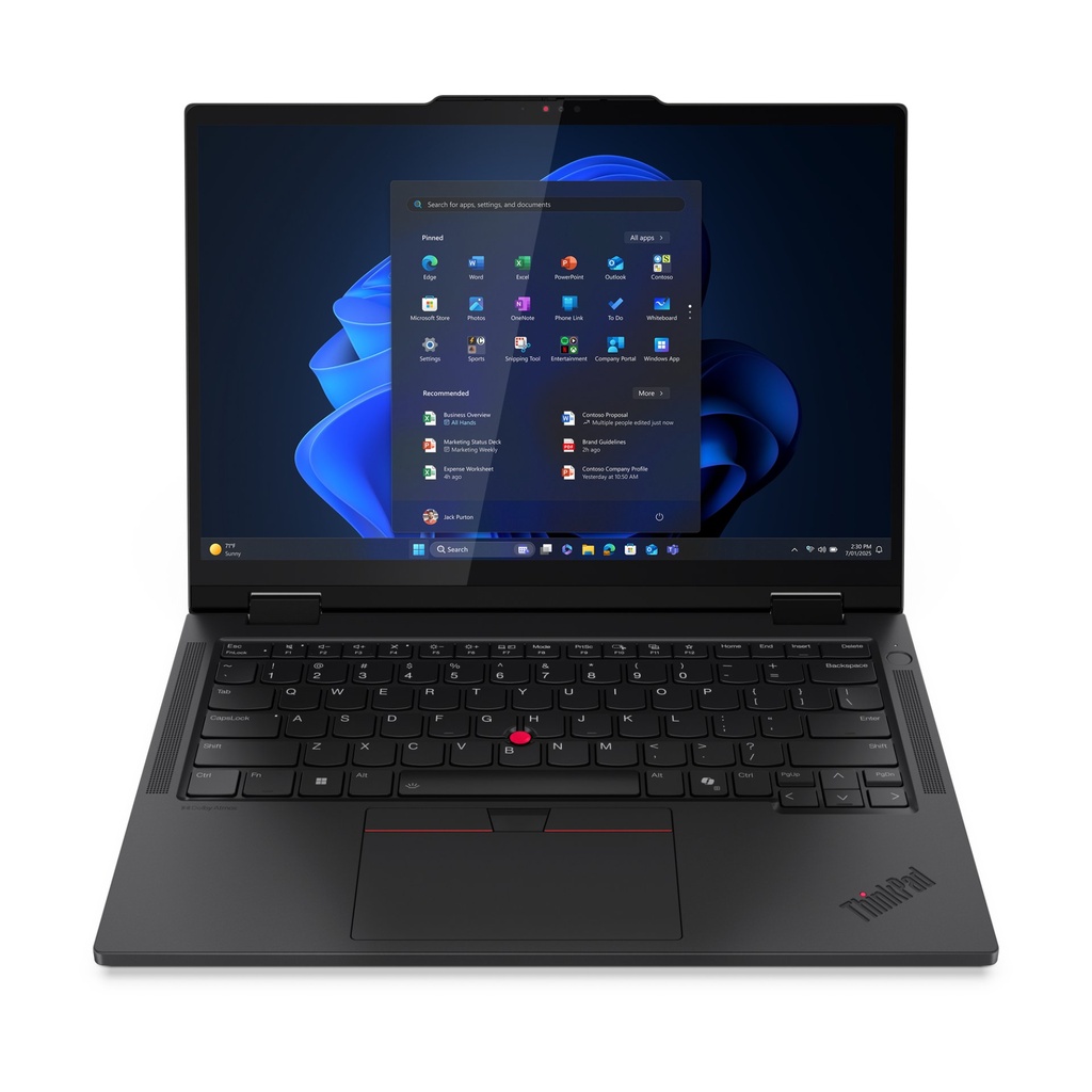 [21R3001XIX] Lenovo ThinkPad T14s 2-in-1 Gen 1 Intel Core Ultra 7 255U Ibrido (2 in 1) 35,6 cm (14") Touch screen WUXGA 16 GB LPDDR5x-SDRAM 512 GB SSD Wi-Fi 7 (802.11be) Windows 11 Pro Italiano Nero