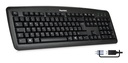 Hamlet XKKITA2-CX tastiera Casa/ufficio USB QWERTY Italiano Nero