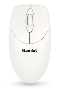 [XMICEU2WH-OEM] Hamlet OEM Mouse USB 1000 DPI 2 Tasti e Scroll Bianco