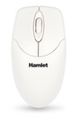 Hamlet OEM Mouse USB 1000 DPI 2 Tasti e Scroll Bianco