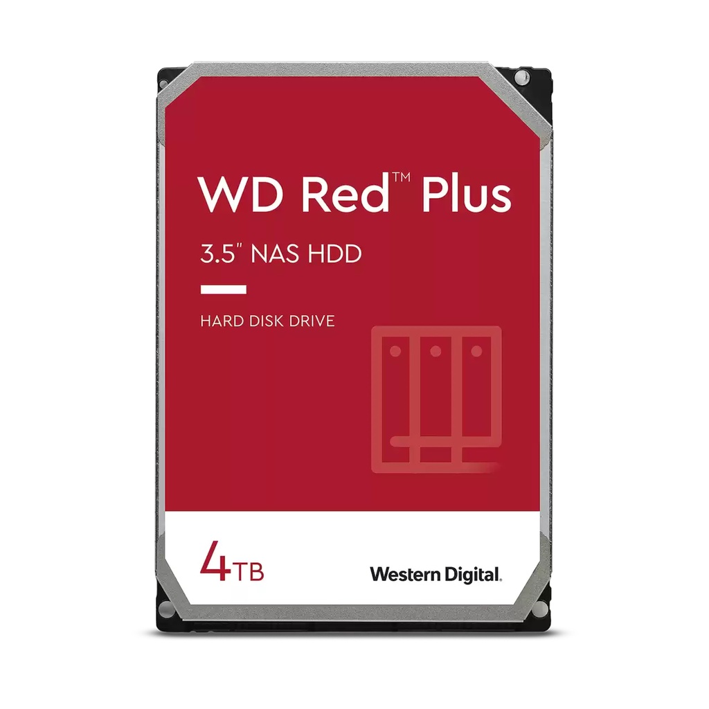 [WD40EFPX] Western Digital Red Plus disco rigido interno 4 TB 5400 Giri/min 256 MB 3.5" Serial ATA III