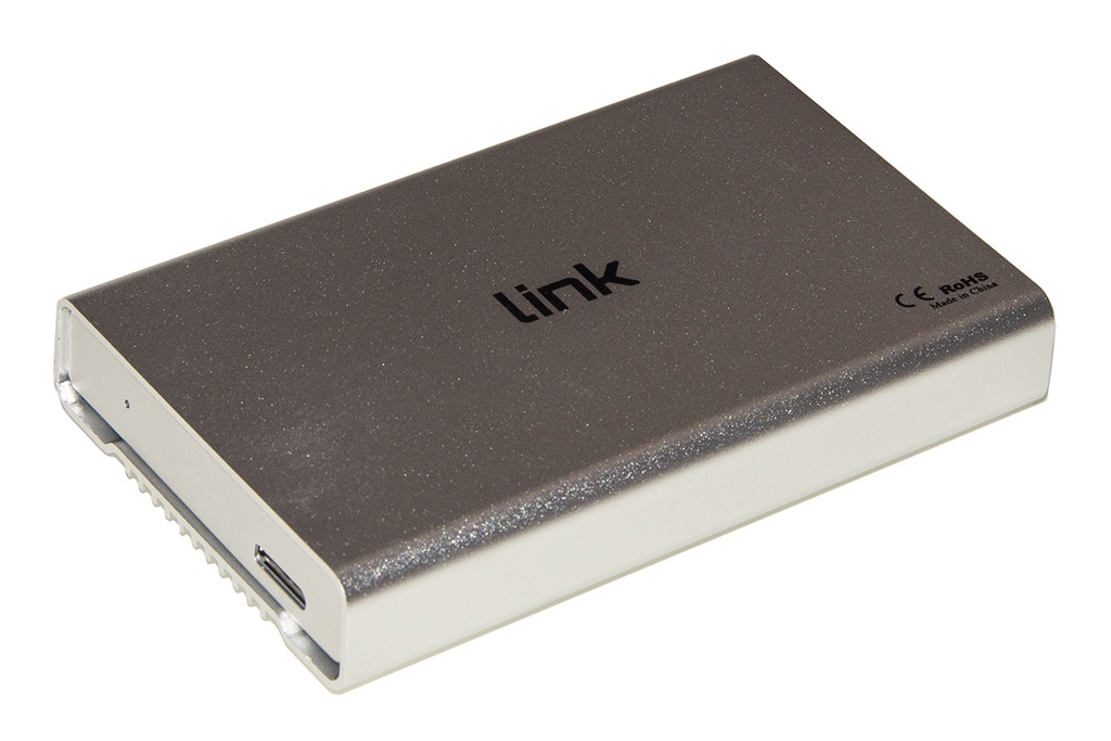 [LKLOD254] Link Accessori LKLOD254 contenitore di unità di archiviazione Custodia per Disco Rigido (HDD) Argento, Bianco 2.5"