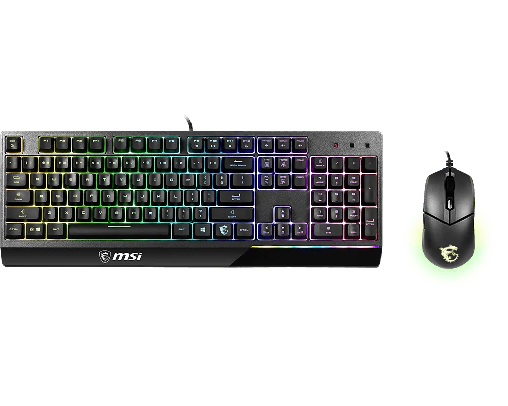 [S11-04IT229-CLA] MSI VIGOR GK30 COMBO tastiera Mouse incluso Gaming USB QWERTY Italiano Nero