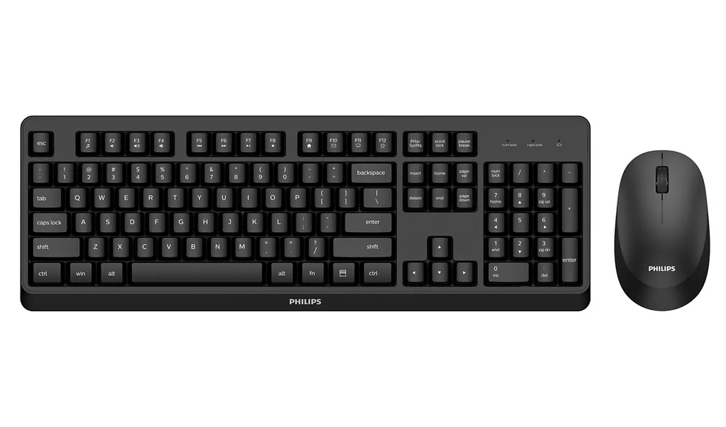 [SPT6307BL/34] Philips 3000 series SPT6307BL/34 keyboard Mouse included Universal RF Wireless QWERTY English Black