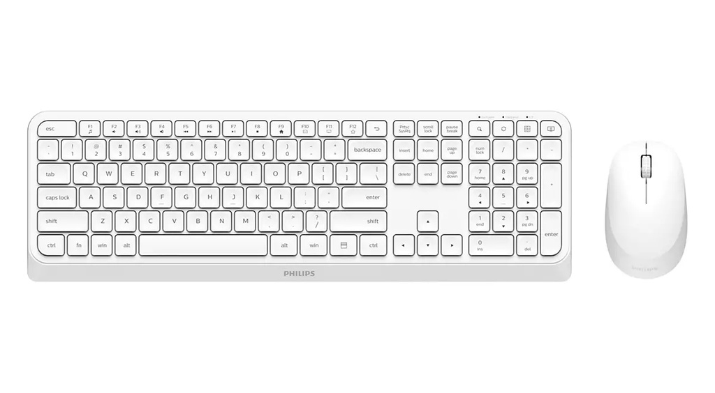 [SPT6307W/34] Philips 3000 series SPT6307W/34 keyboard Mouse included Universal RF Wireless QWERTY English White