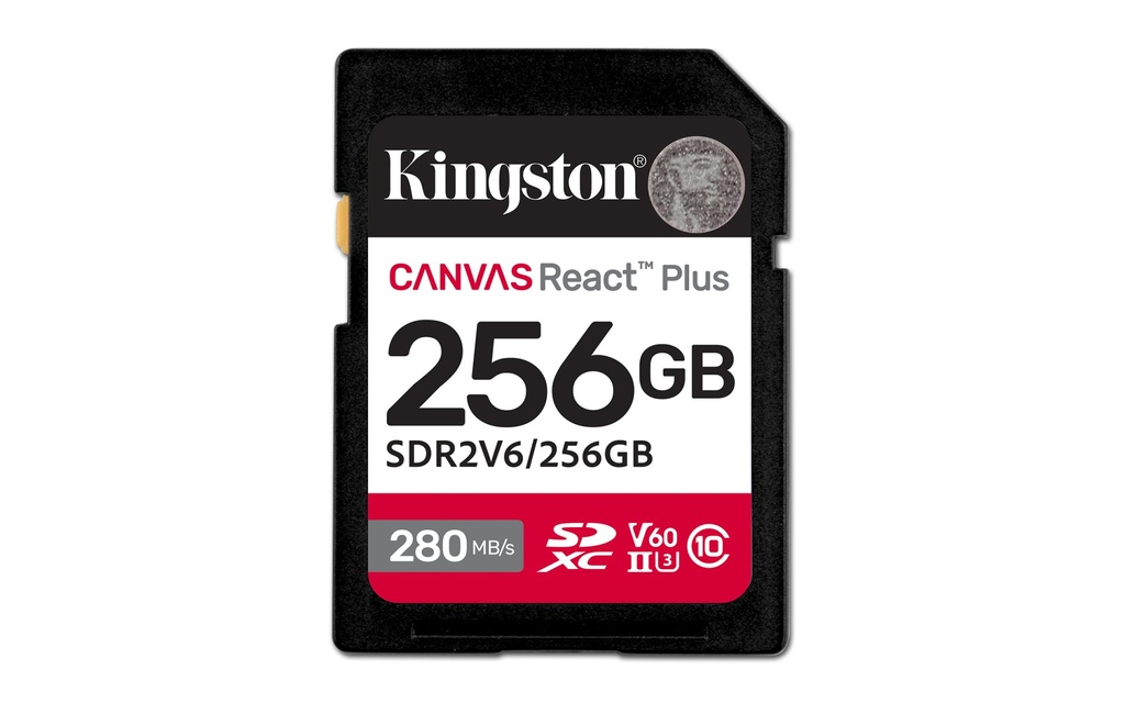 [SDR2V6/256GB] Kingston Technology 256GB Canvas React Plus SDXC UHS-II 280R/150W U3 V60 for Full HD/4K