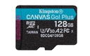 microSDXC Canvas Go Plus Kingston Technology 128 GB Gen4 200R A2 U3 Confezione singola senza ADP