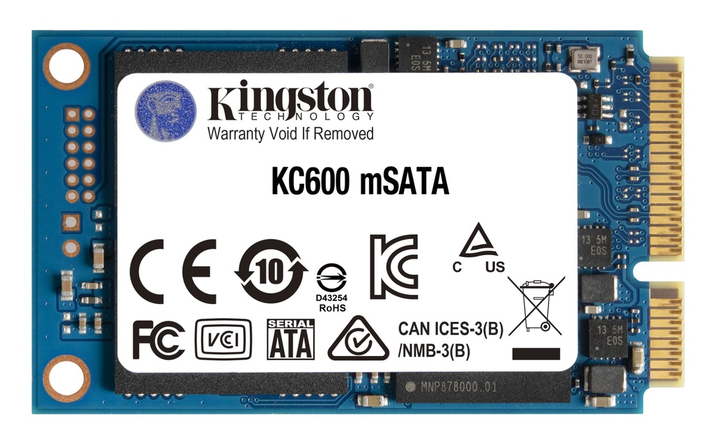 [SKC600MS/512G] Kingston Technology Drive SSD KC600 SATA3 mSATA 512G