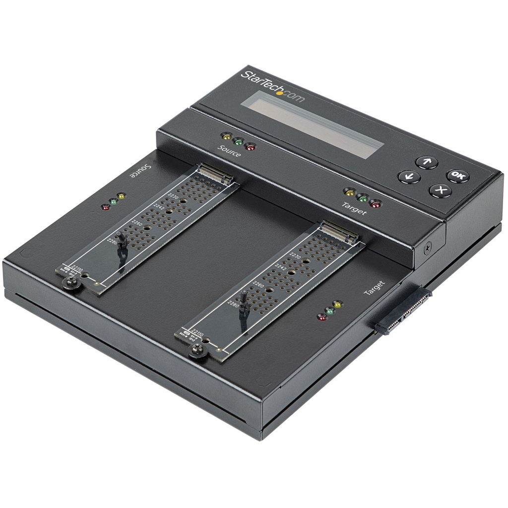[SM2DUPE11] StarTech.com Duplicatore SSD/HDD M.2 SATA e M.2 Nvme - Clonatore/Eraser per dischi SSD Nvme M.2 PCIe AHCI - M.2 SATA - Duplicator e Cloner per hard disk 2.5-3.5" e SSD M.2 PCI Express e SATA