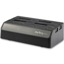StarTech.com Docking Station per Hard Disk USB-SATA a 4 Alloggiamenti, USB 10Gbps, Dock Esterno per SSD / HDD da 2,5" e 3,5", SATA III, Alloggiamento Hot-Swap, Carica dall'Alto